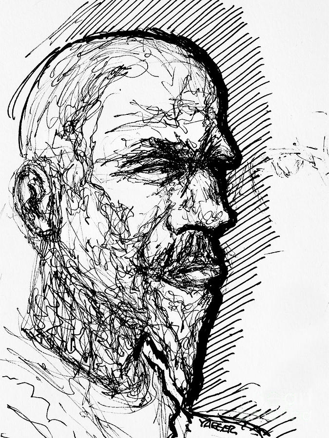 Man With Beard Drawing