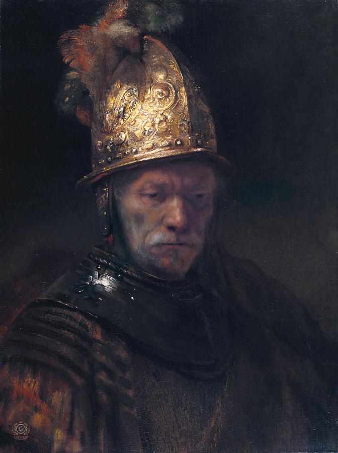 Man with the Golden Helmet Painting by Lagra Art
