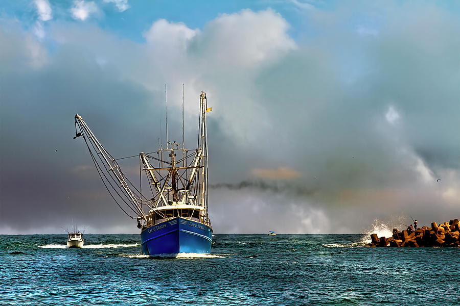 Manasquan Inlet Fishing Ship Photograph