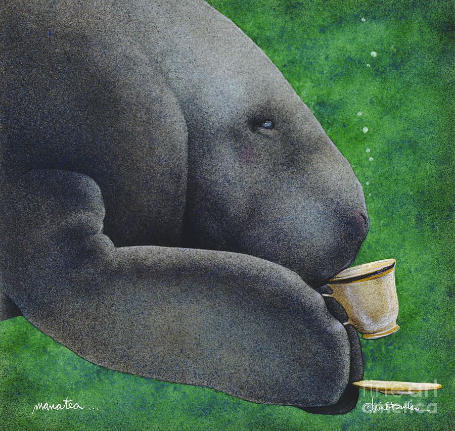 Tea Painting - Manatea... by Will Bullas
