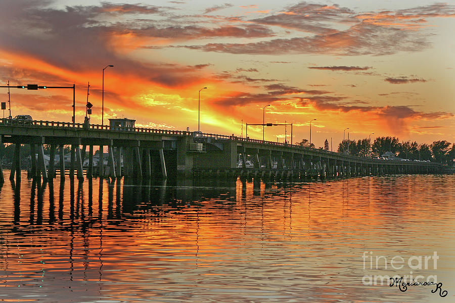 Cortez Bridge at Sunset Photograph by Mariarosa Rockefeller