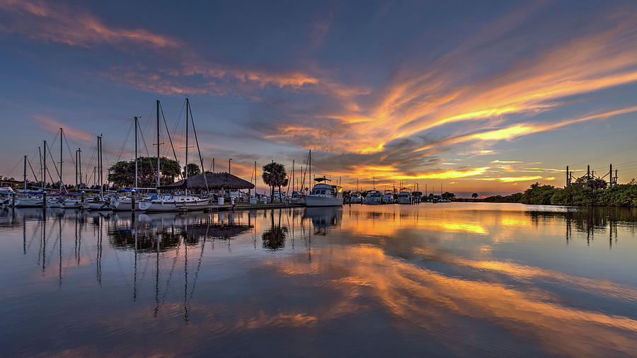 Manatee Cove at sunset Photograph by Travel Quest Photography