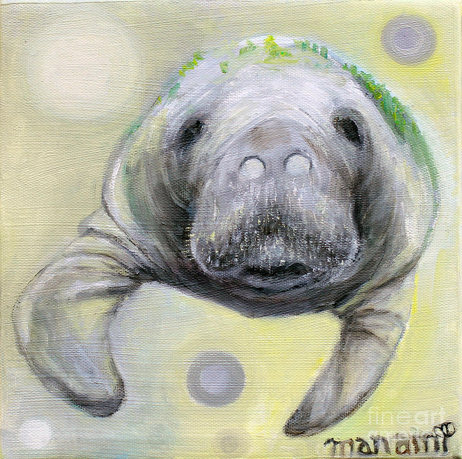 Manatee Painting by Manami Lingerfelt