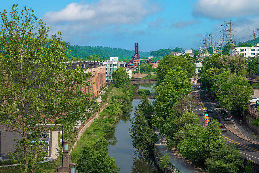 Manayunk Canal - North of Green Lane Photograph by Bill Cannon - Fine ...