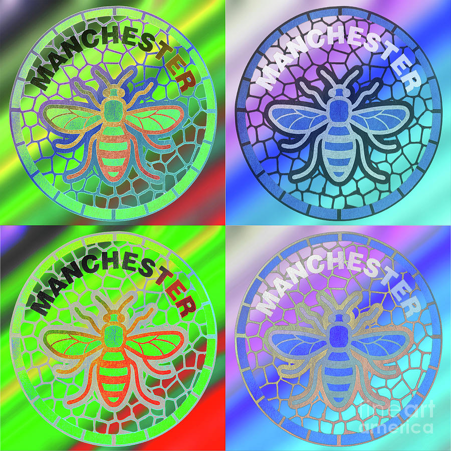 Manchester bee, colour fun Photograph by Pics By Tony