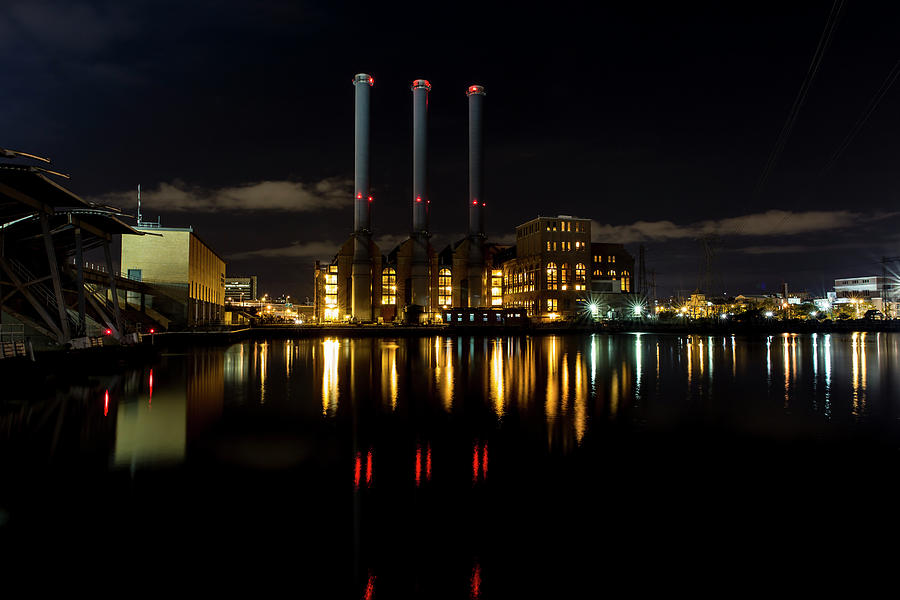 Manchester Street Power Station Full Color Photograph by Andrew Pacheco