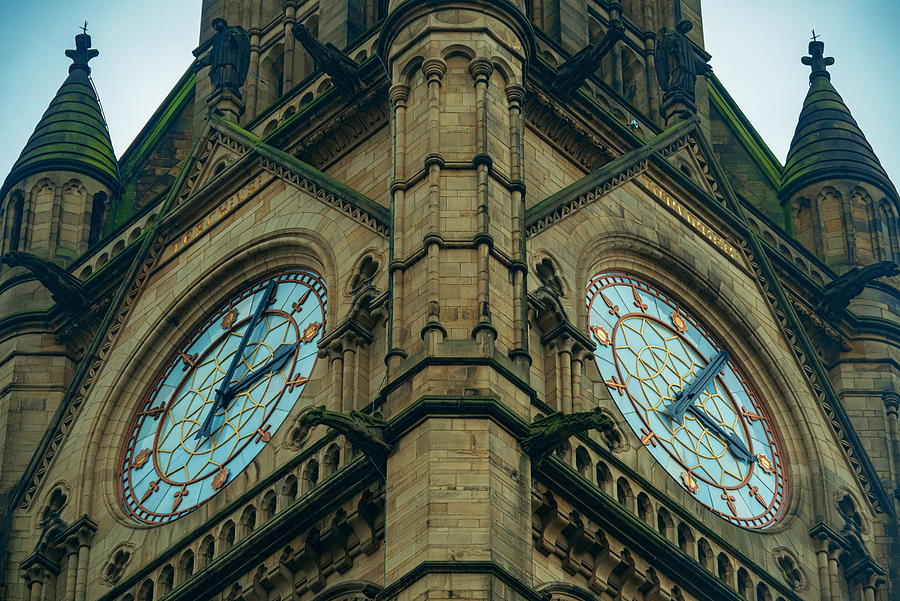 Manchester Town Hall clock tower Photograph by Songquan Deng