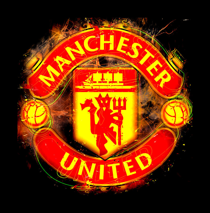 Manchester United Flag Fire Mixed Media by Simmonds Haiden - Fine Art ...