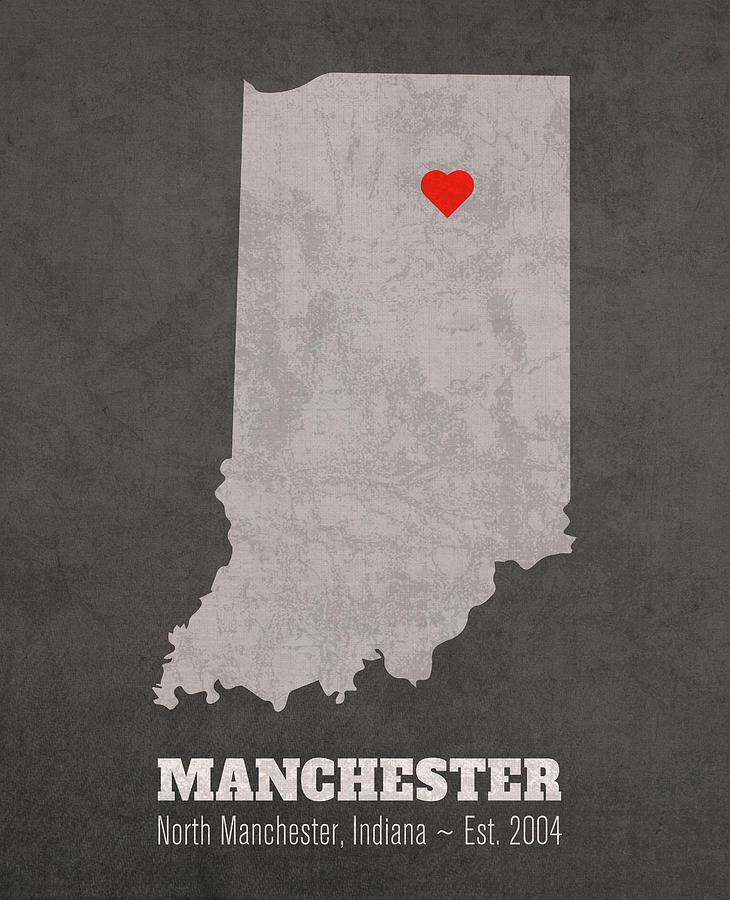 Manchester University North Manchester Indiana Founded Date Heart Map ...