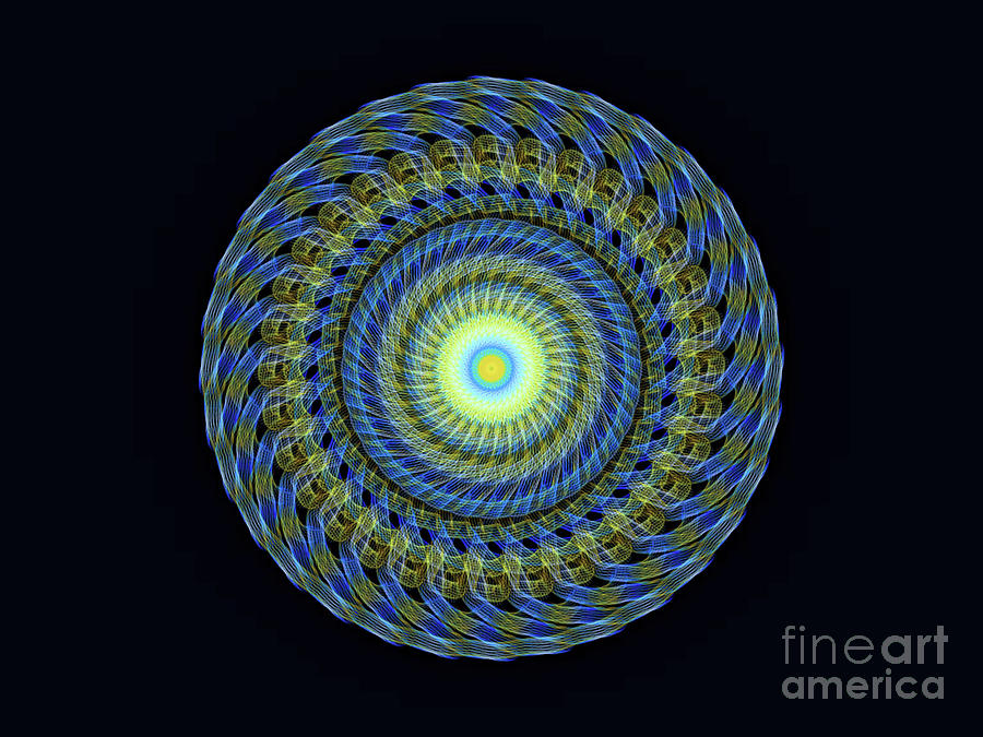 Mandala # 7  Digital Art by Elaine Manley
