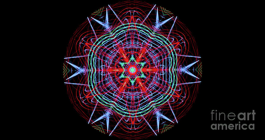 Mandala # 9 Digital Art by Elaine Manley