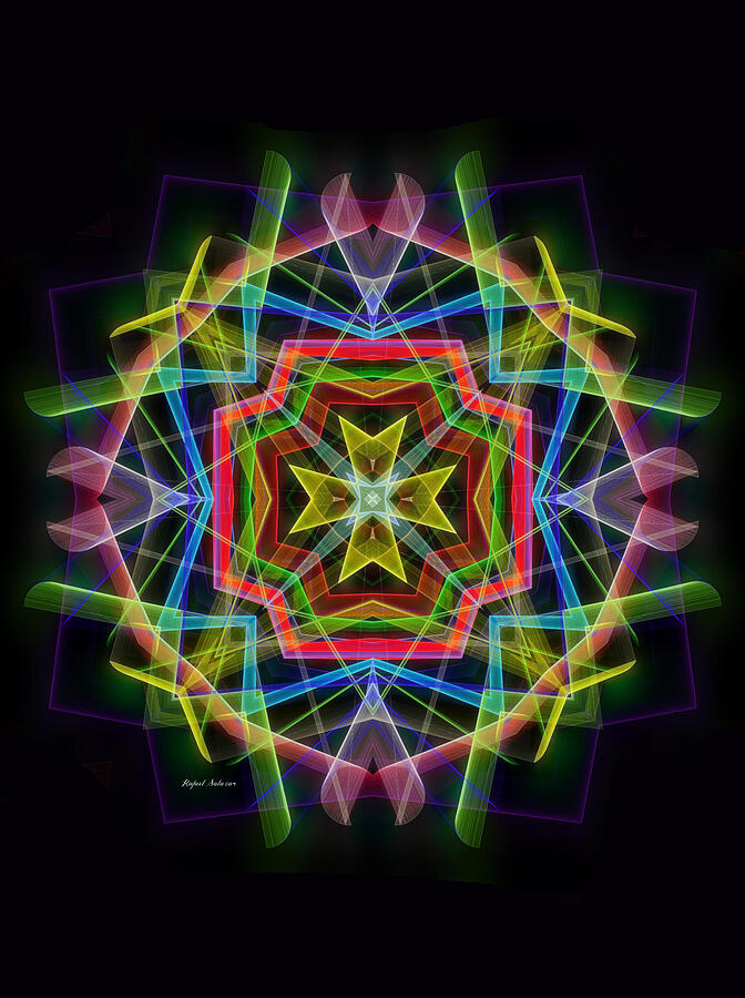 Mandala 00273 Digital Art by Rafael Salazar