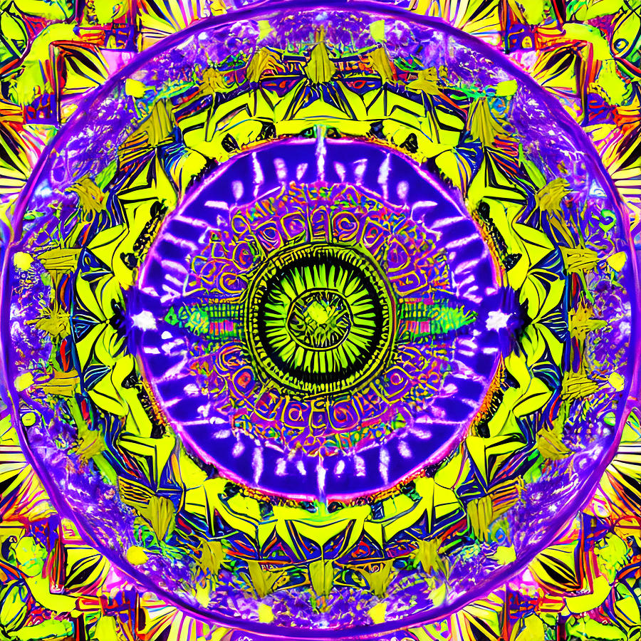 Mandala 4 Digital Art By Danielle Mcauliffe Pixels