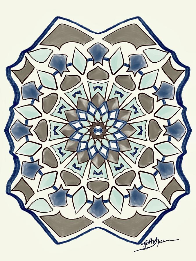 Mandala 8 Digital Art by Kathy Sheeran