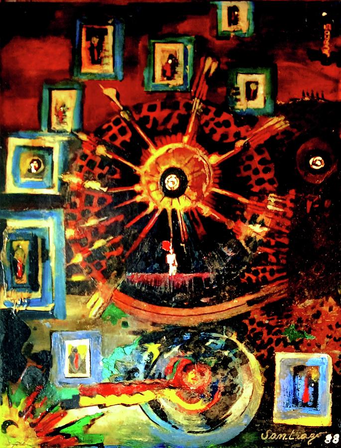 Mandala Painting by Adalardo Nunciato  Santiago