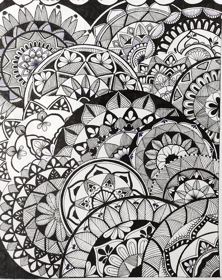 Mandala art Drawing by Debopriya Saha - Fine Art America