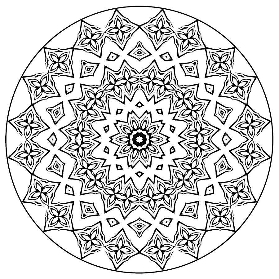 Mandala Art Design Drawing PNG Motif 118 Digital Art by Richard Griffin ...