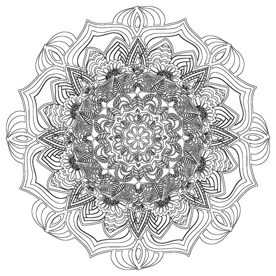 Mandala Art Design Drawing PNG Motif 126 Digital Art by Richard Griffin ...