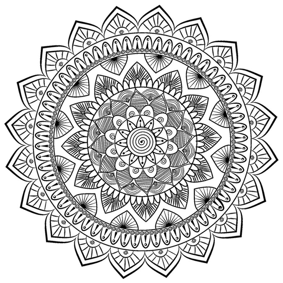 Mandala Art Design Drawing PNG Motif 141 Digital Art by Richard Griffin ...