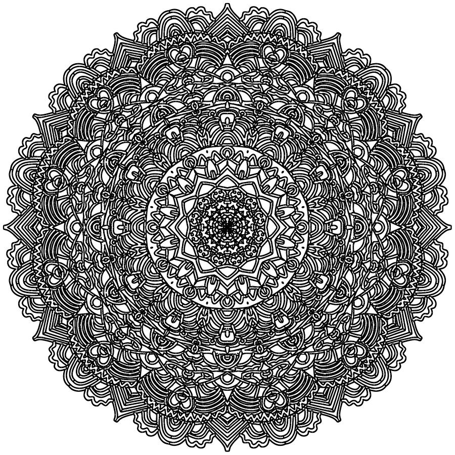 Mandala Art Design Drawing PNG Motif 164 Digital Art by Richard Griffin ...