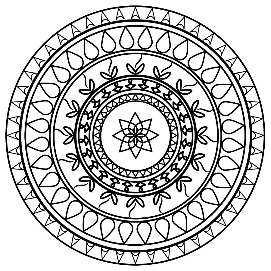 Mandala Art Design Drawing PNG Motif 24 Digital Art by Richard Griffin ...