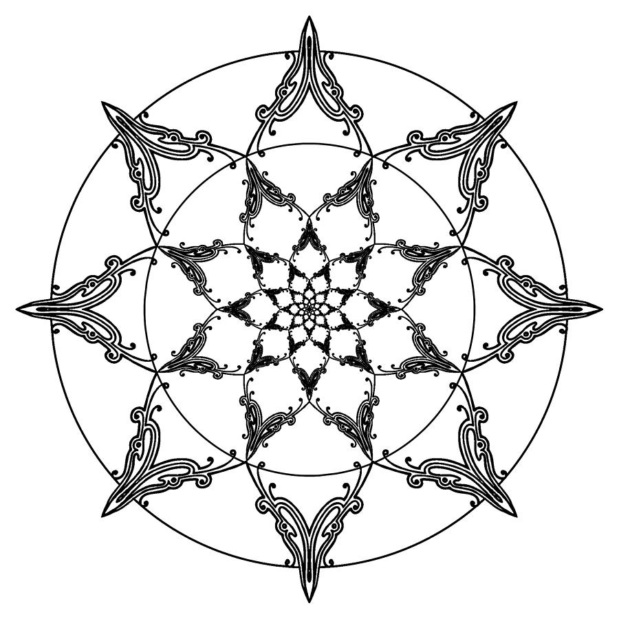 Mandala Art Design Drawing PNG Motif 68 Digital Art by Richard Griffin ...