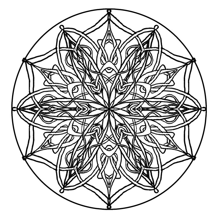 Mandala Art Design Drawing PNG Motif 93 Digital Art by Richard Griffin ...