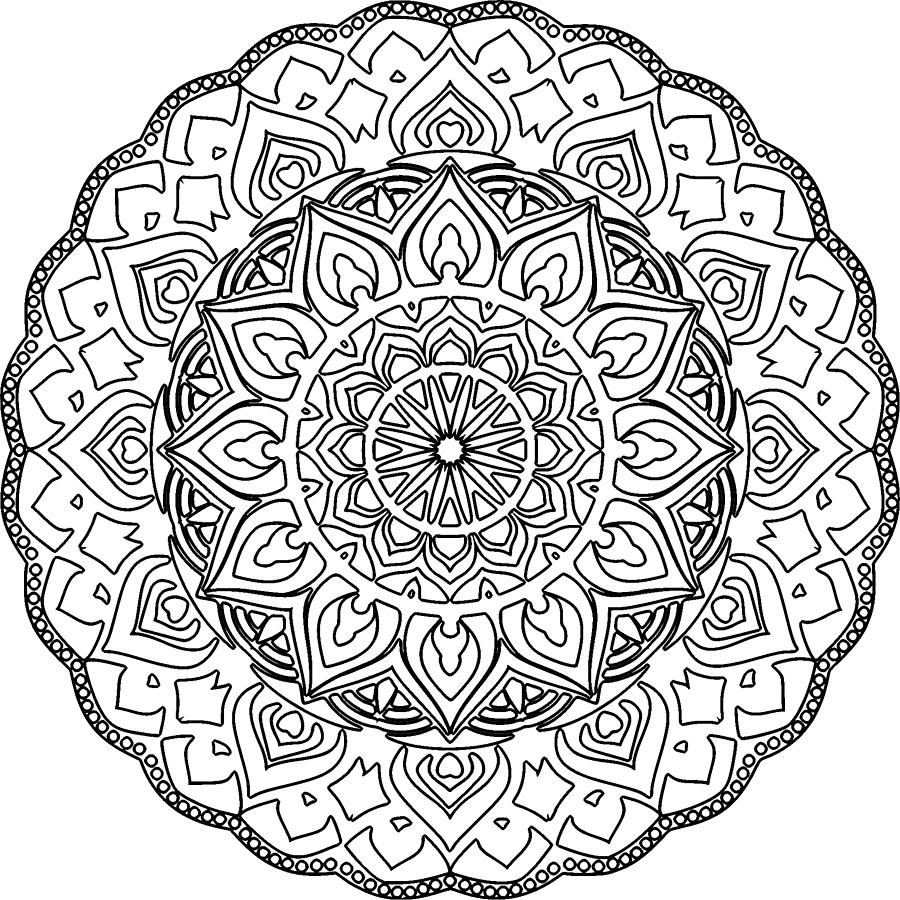 Mandala Art Design Drawing PNG Motif 98 Digital Art by Richard Griffin ...