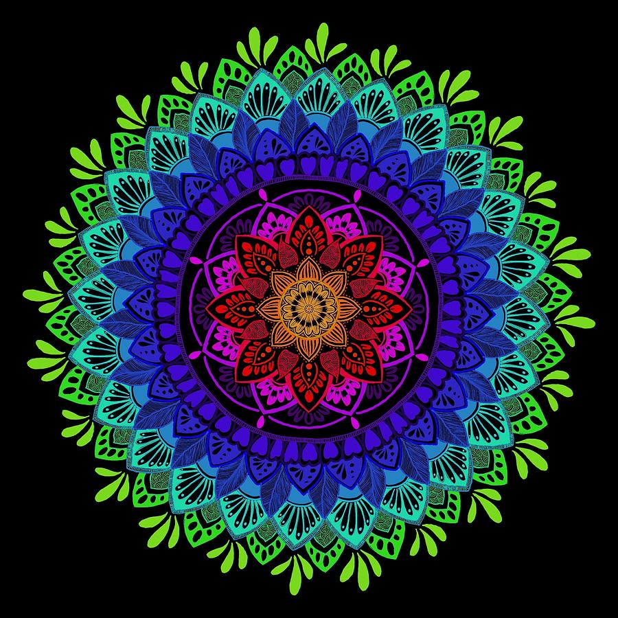 Mandala art Digital Art by Vaishali Singh - Pixels