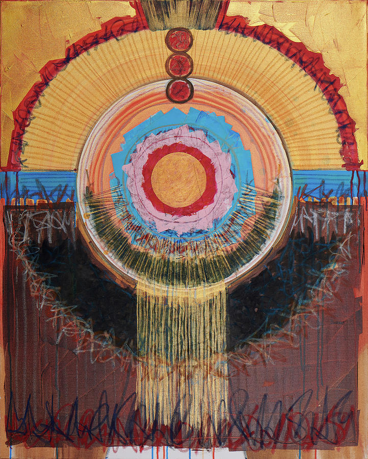 Mandala Painting by Britta Burmehl