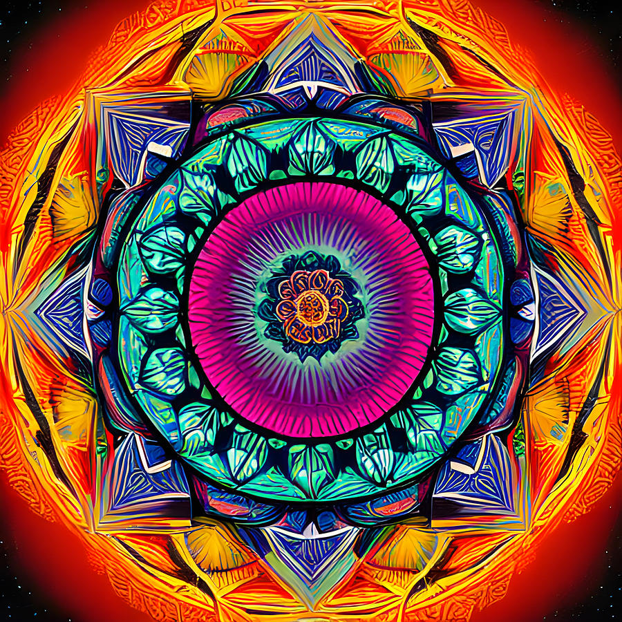 Mandala Digital Art by Danielle McAuliffe - Pixels