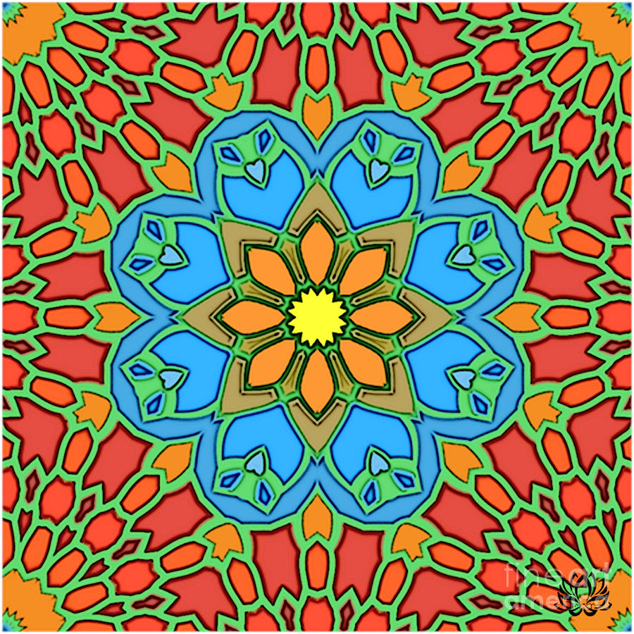 Symmetry 1003 Mandala Inspired Creation Digital Art