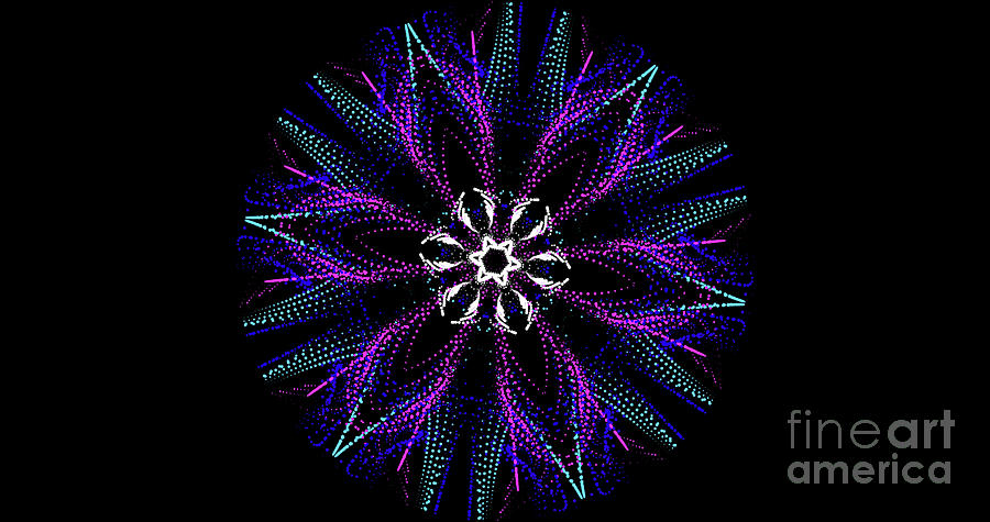 Mandala Flora Digital Art by Elaine Manley