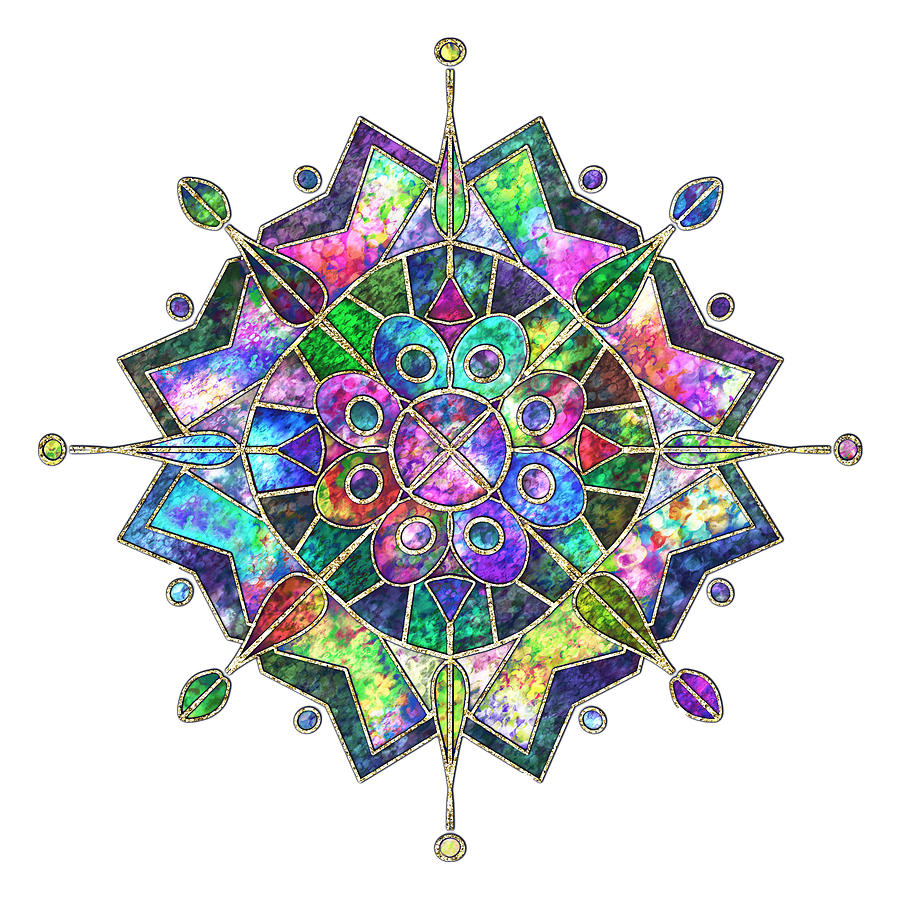 Mandala Magic Digital Art by Peggy Collins