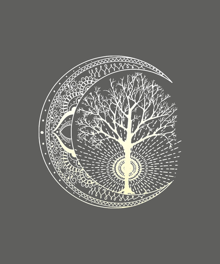 Mandala Moon Tree Of Life Tattoo Style Digital Art By Tinh Tran Le Thanh Pixels