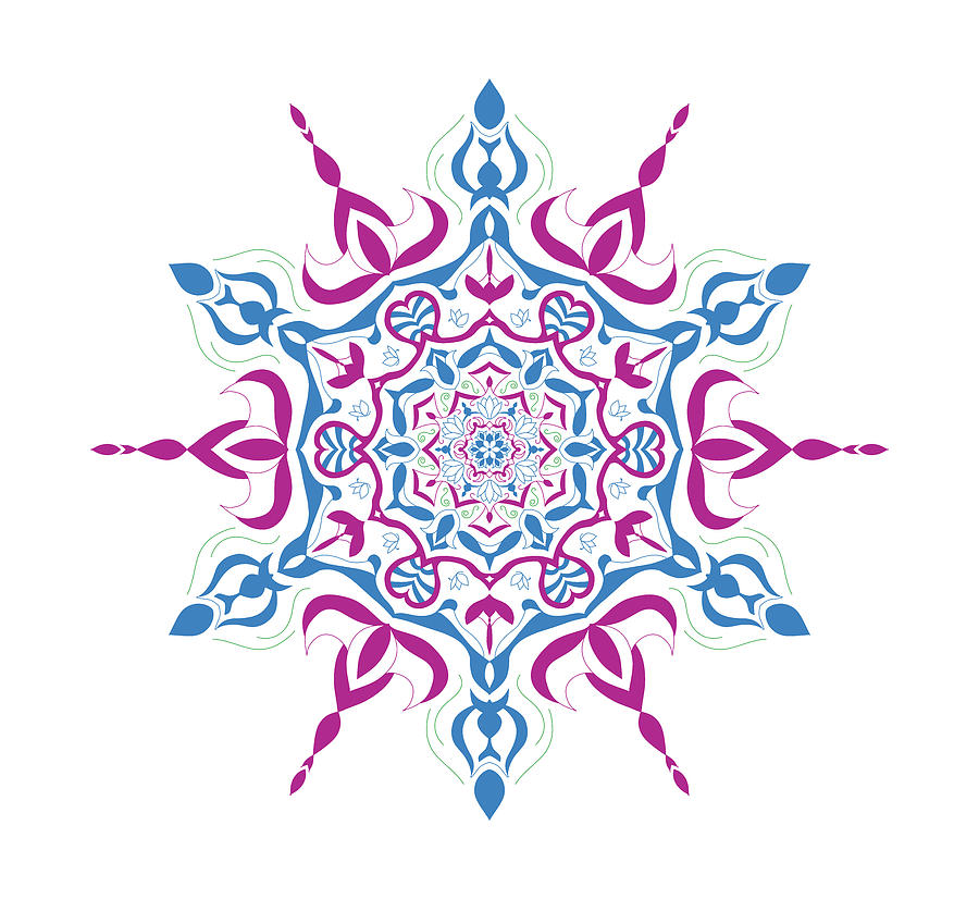 Mandala of Genie Wishes Digital Art by Angie Tirado