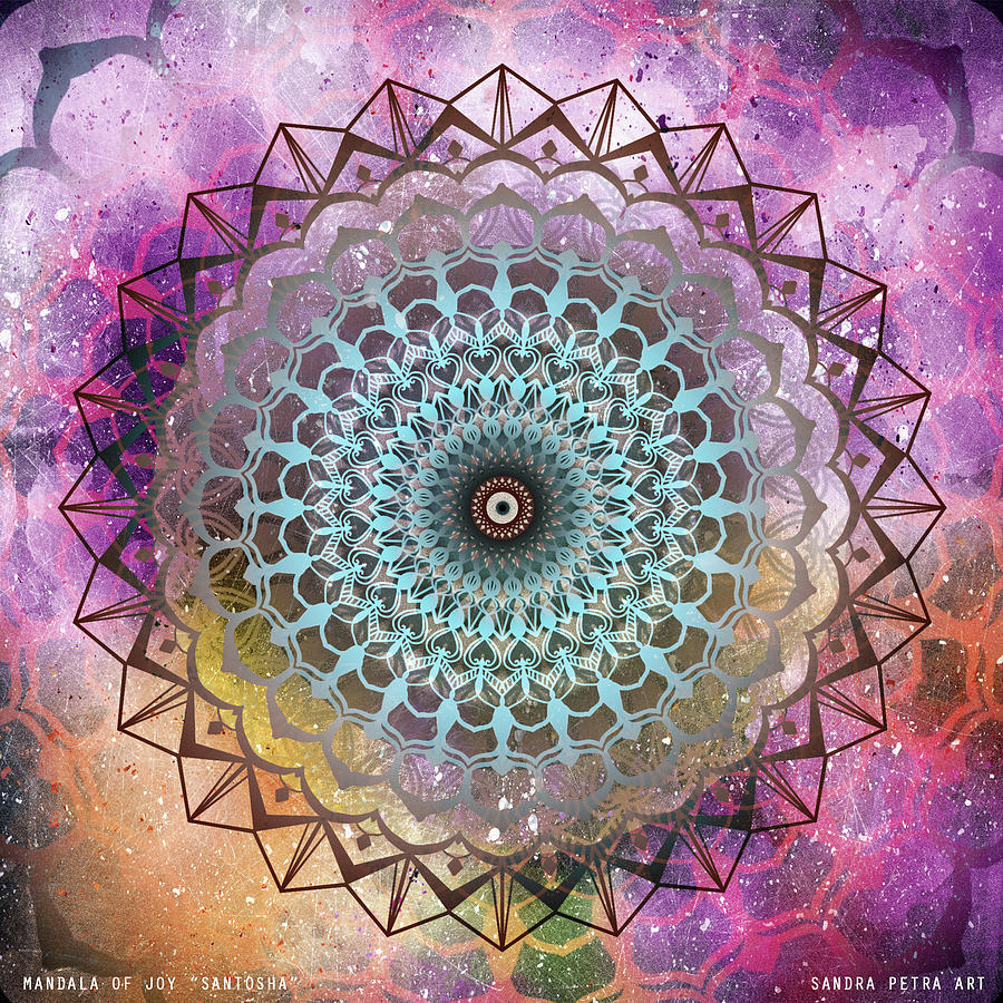Mandala Digital Art - Mandala of Joy by Sandra Petra Pintaric