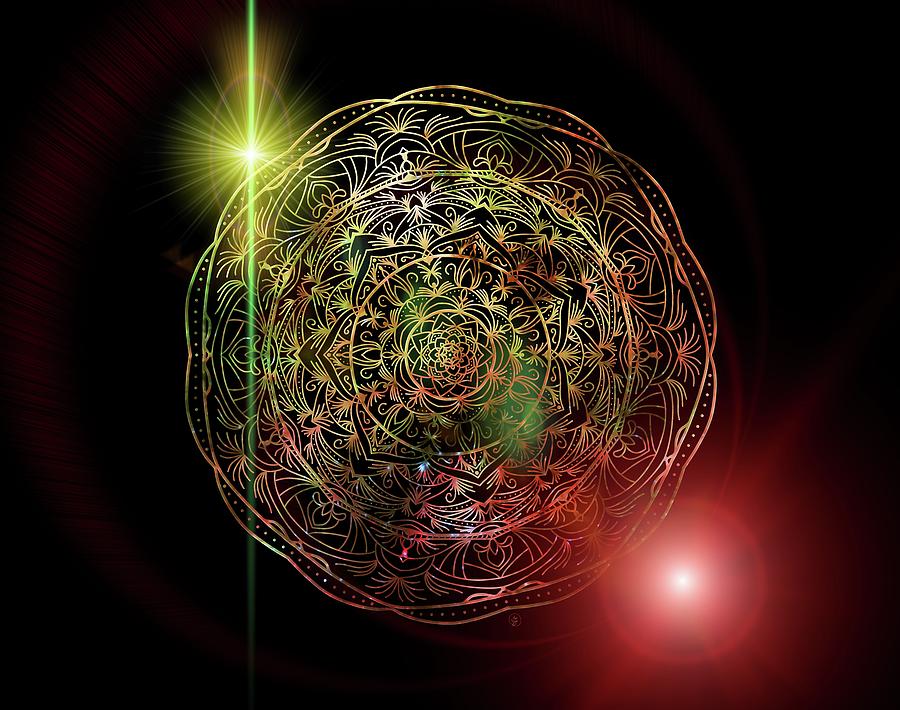 Mandala of Star Energy Digital Art by Angie Tirado