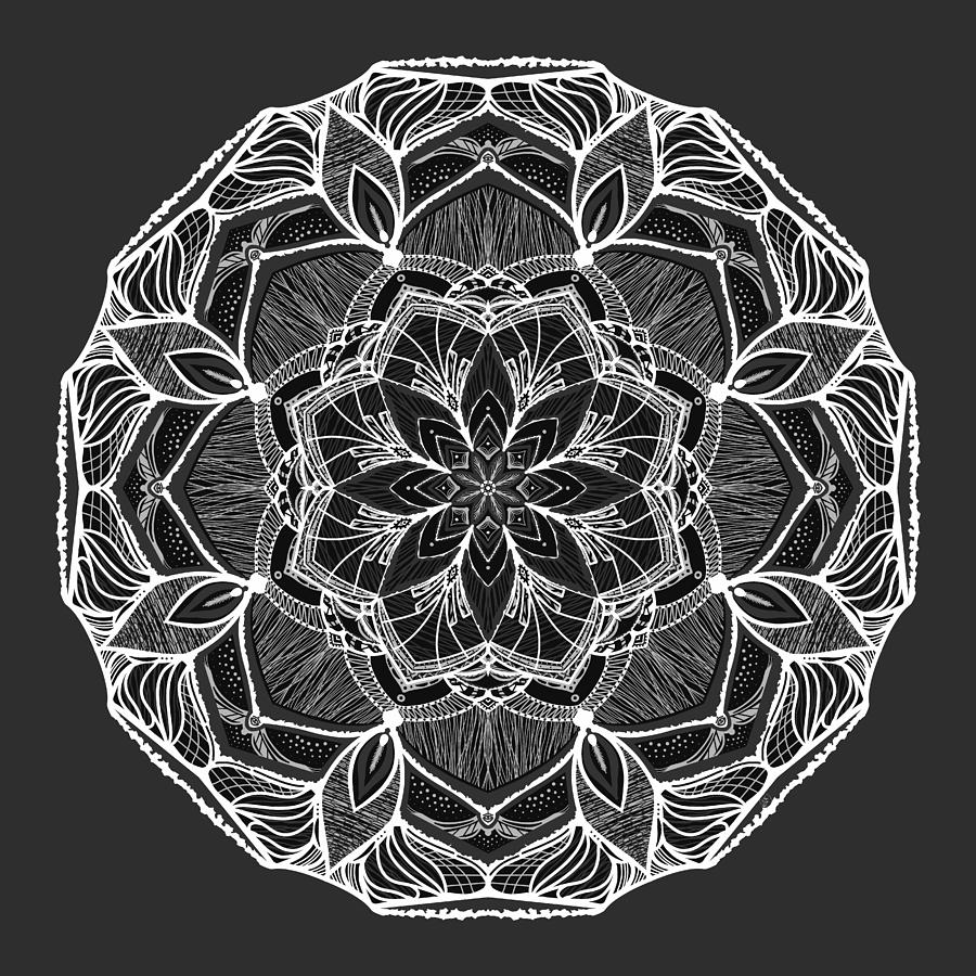Mandala of Steel Digital Art by Angie Tirado