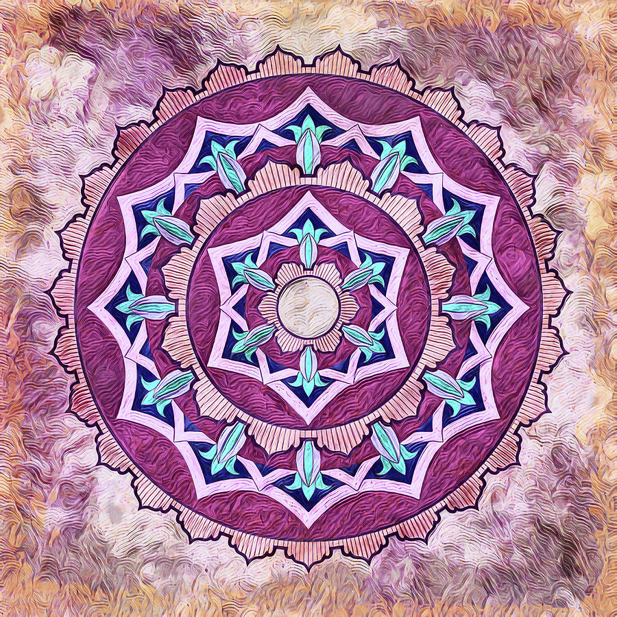 Mandala - Pyromancer Digital Art by Leslie Montgomery