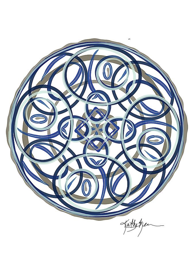 Mandala sphere Digital Art by Kathy Sheeran