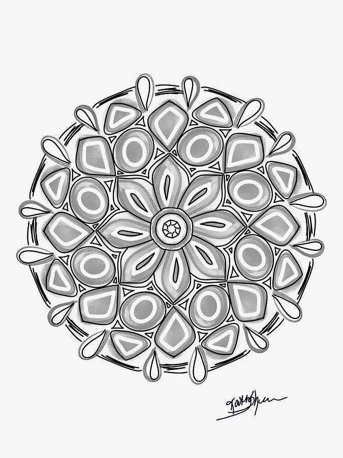 Mandala10 Digital Art by Kathy Sheeran