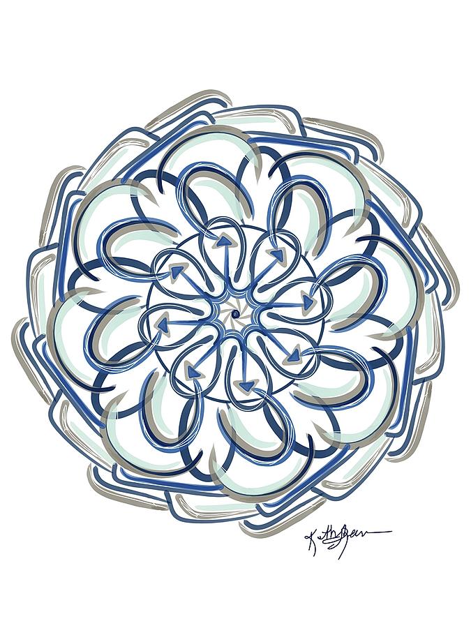 Mandala14 Digital Art by Kathy Sheeran