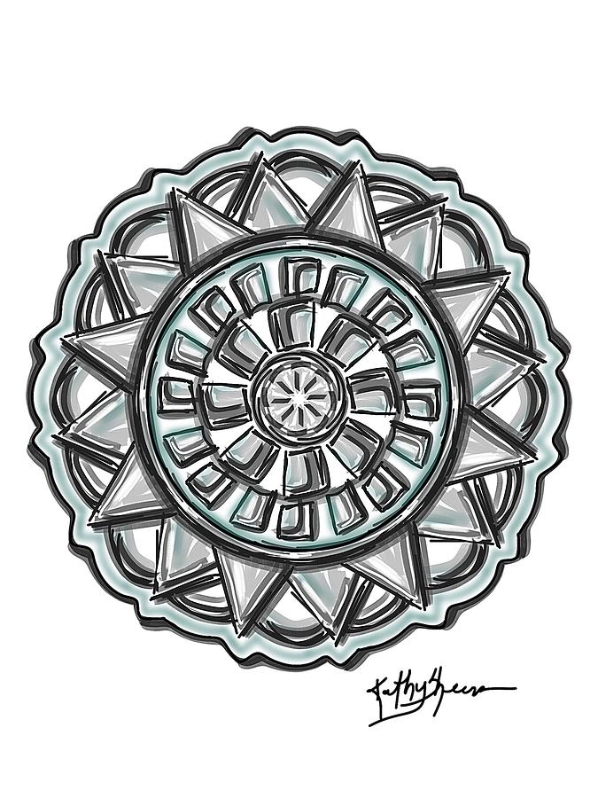 Mandala18 Digital Art by Kathy Sheeran