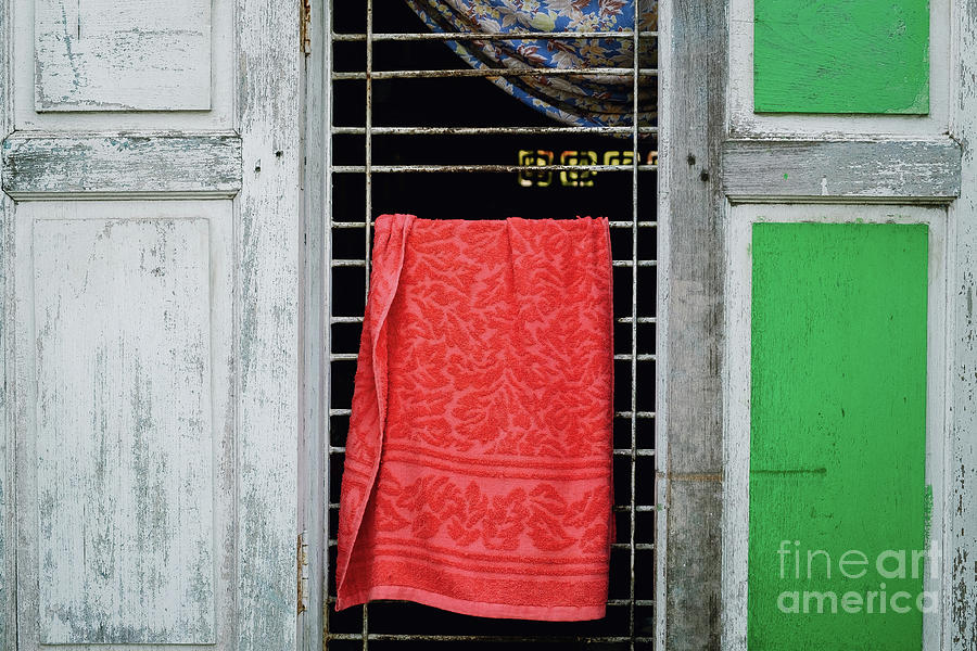 Architecture Photograph - Mandalay Window Scene by Dean Harte