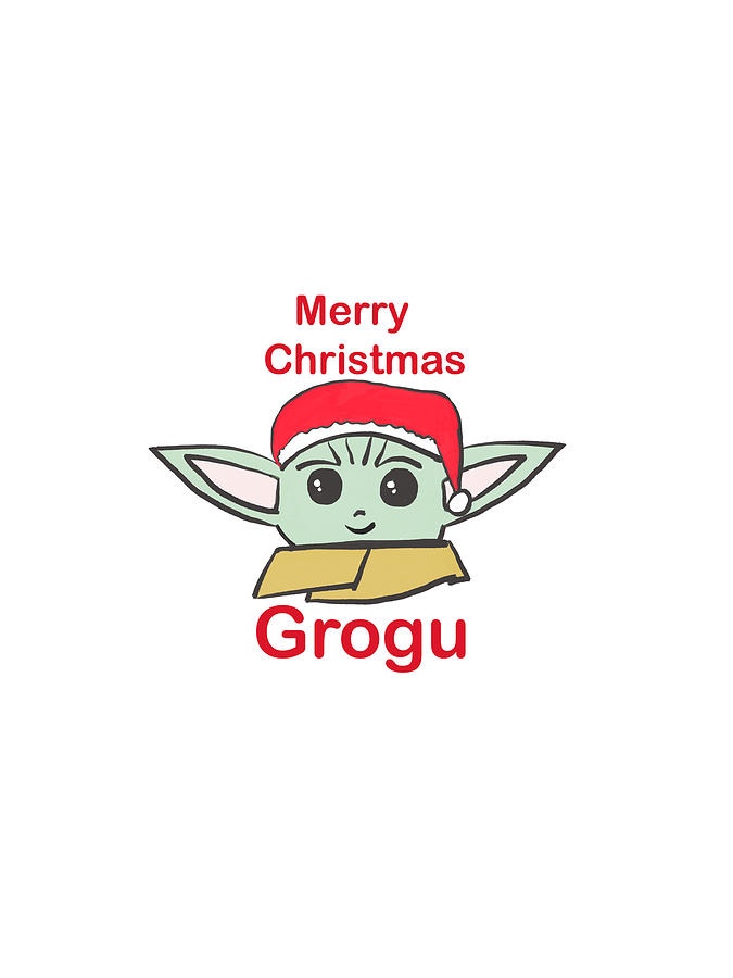 Christmas Star Wars Grogu Digital Art by Bnte Creations