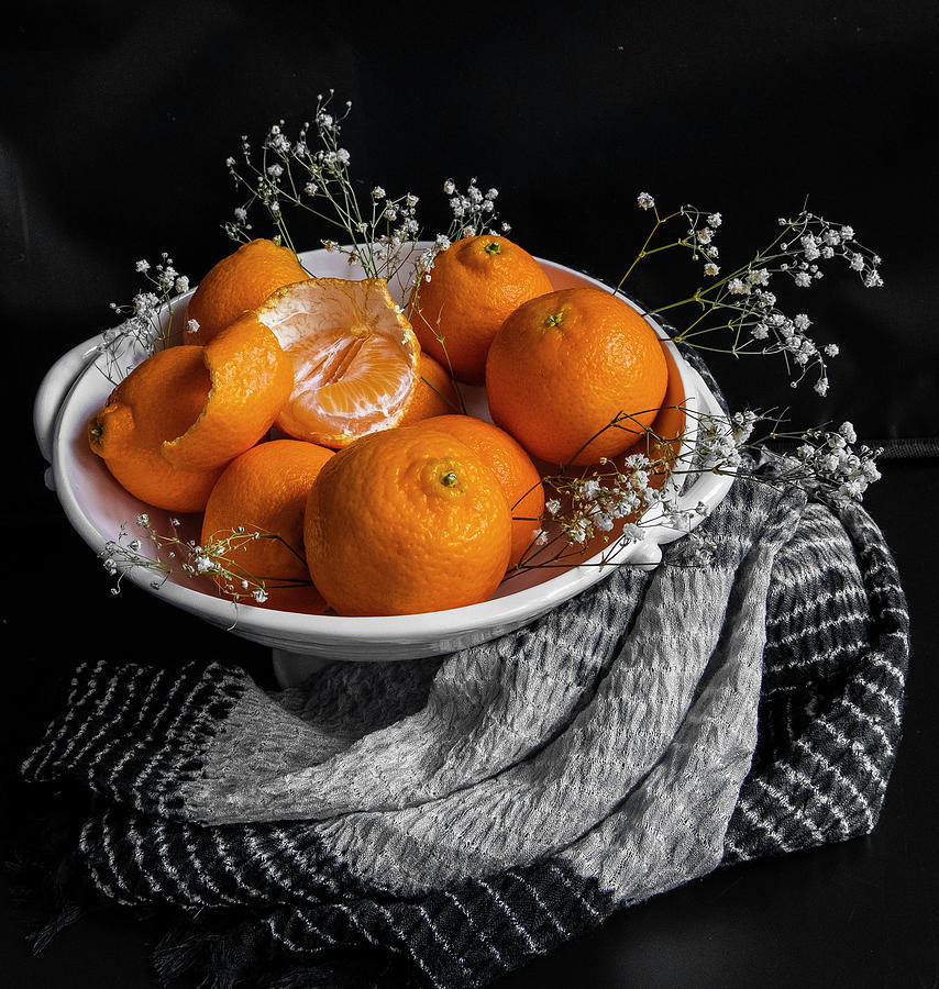 Mandarin Orange Beauty Shot Photograph by Sarah Phillips