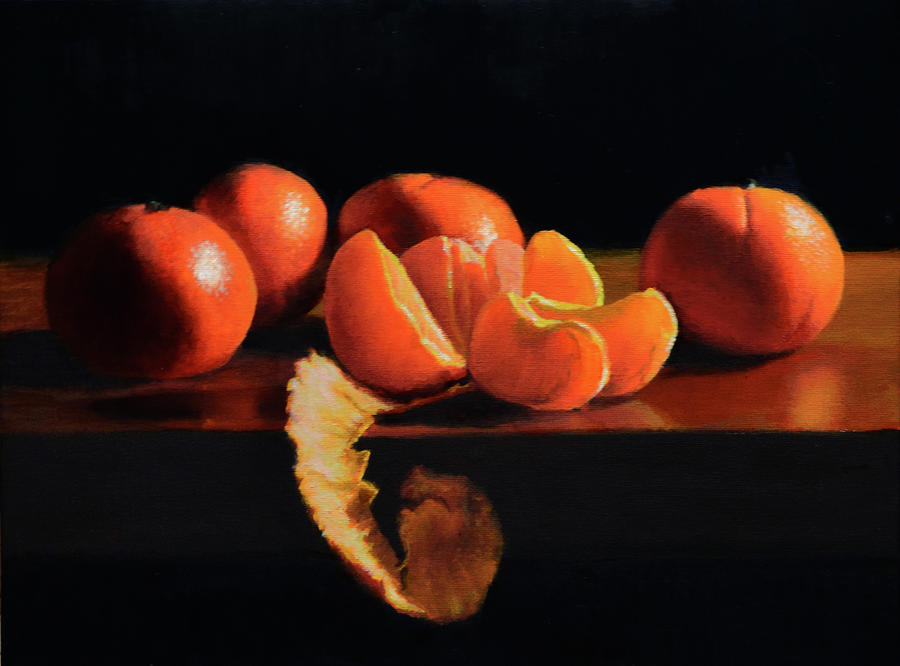 Mandarins Painting by Armand Cabrera