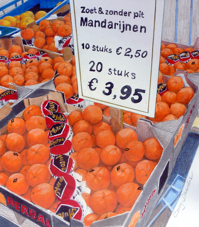 Mandarins Mixed Media by Constance DRESCHER