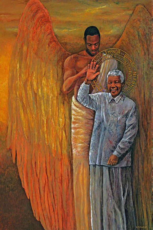 Sunset Painting - Mandela The Gift of Love by Michael Durst